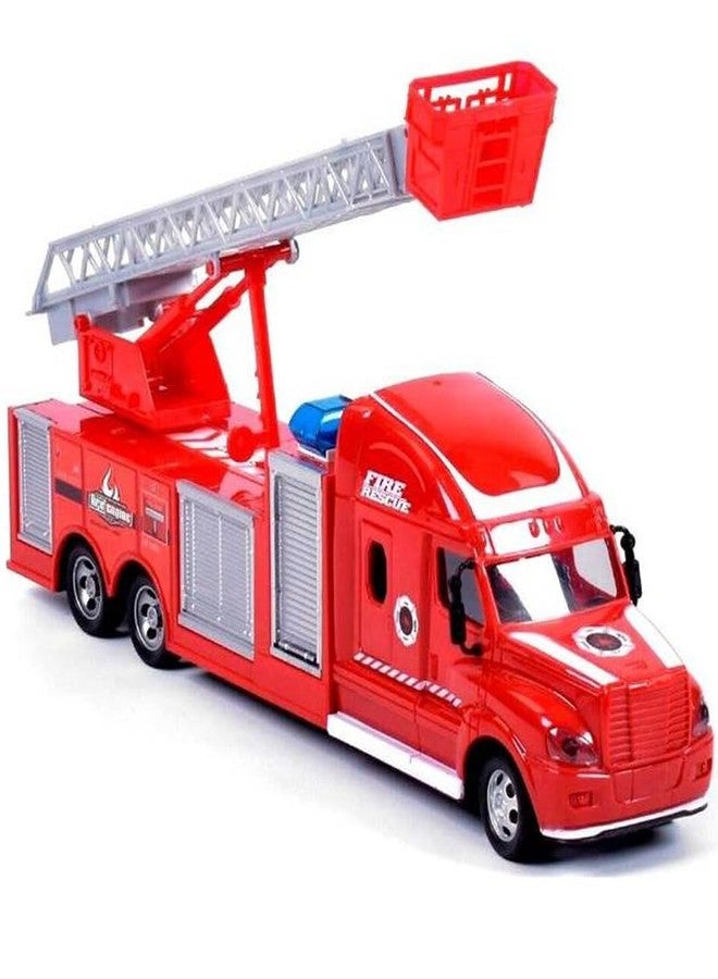 Breatoi ! Kids Fire Rescue, R/C Fire Engine Truck, Radio Control Fire Engine Truck With Simulations For The Kids Age 3+,Red - Image 1
